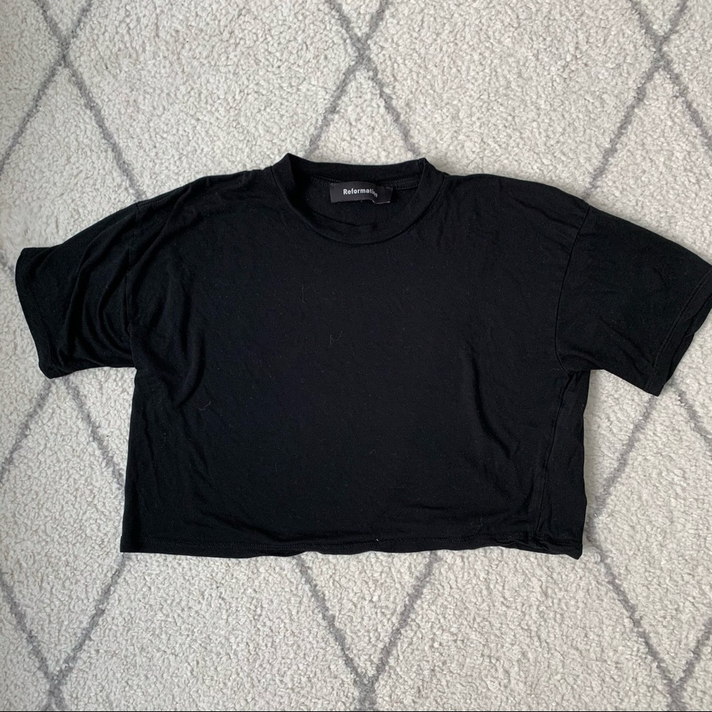 Reformation Gus Tee (short sleeve crop top)